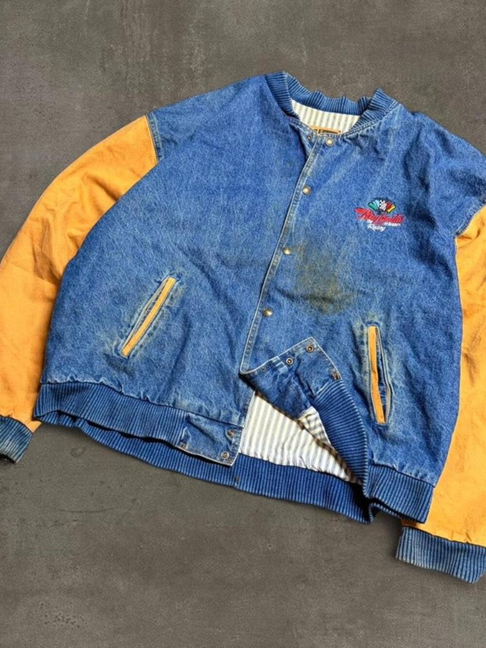 Men's Vintage Denim Raybestos Racing Jacket
